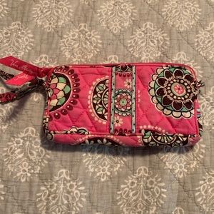 Vera Bradley Cupcakes Pink Wristlet